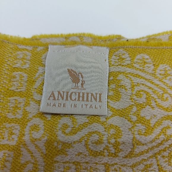 ANICHINI 100% Wool Paisley Print Reversable Scarf - Picture 7 of 16